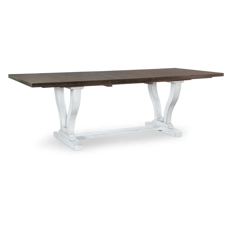 LaCasa Collection - Elle Trestle Table in Sesame & Chalk (Limited Stock Available)