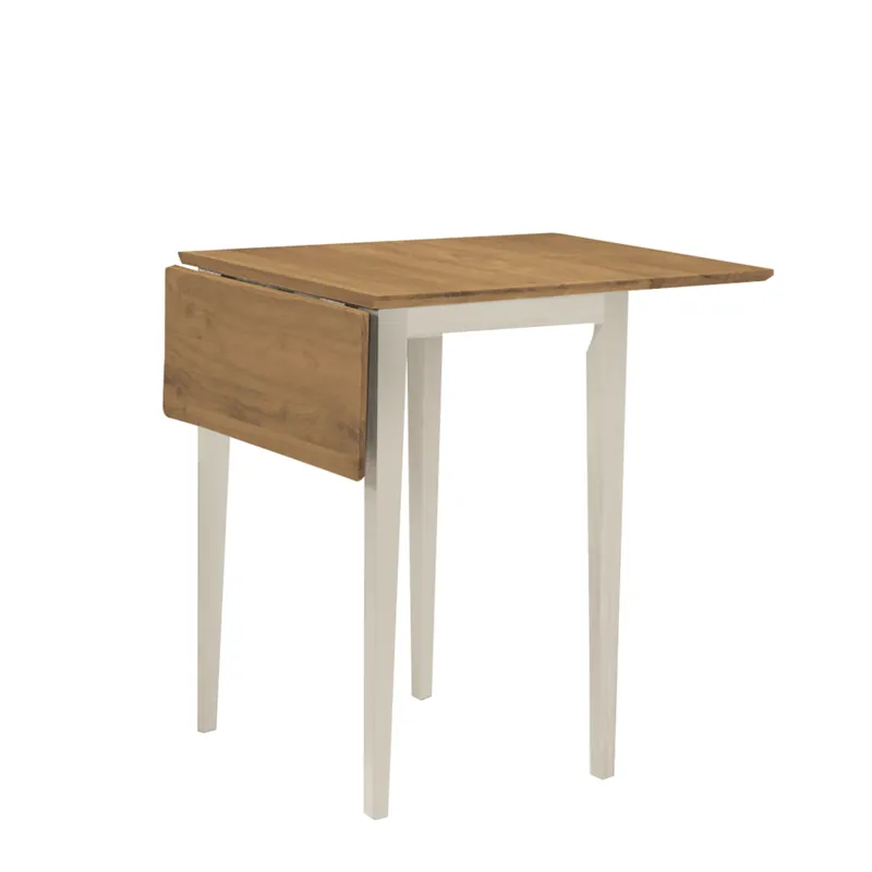 Dining Essentials - 22" Dropleaf Table in Hickory and Shell
