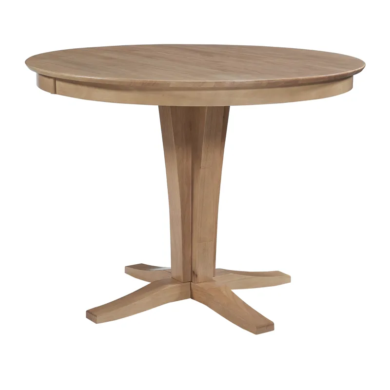 Cosmopolitan Collection - 48" Siena Solid Top w/ 36"Verona Pedestal in Honey