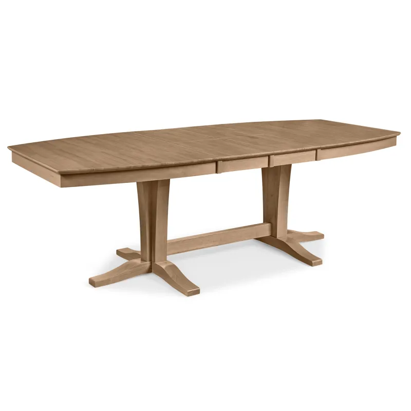 Cosmopolitan Collection - Extension Table Top and Double Pedestal Base in Honey