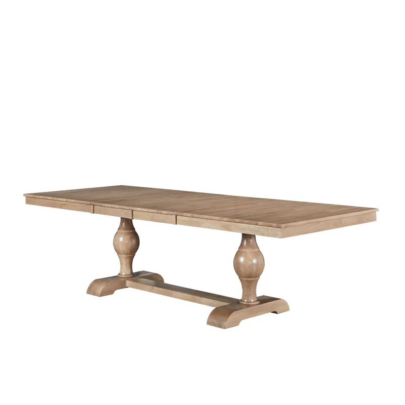 Cosmopolitan Collection - Dbl Leaf Tabletop w. Grandeur Base in Honey