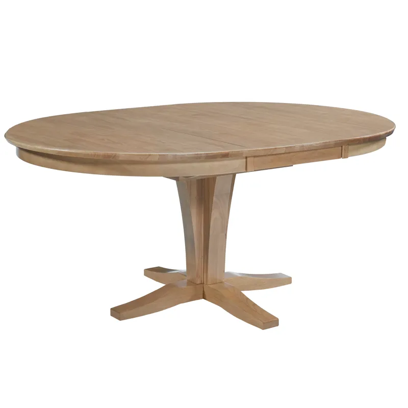 Cosmopolitan Collection - 48"x66" Ext Top w/30"H Verona Pedestal in Honey
