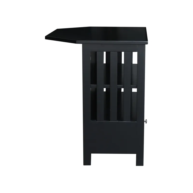 Destinations Collection - Mission Corner TV Stand in Black