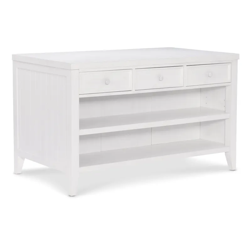 Hampton - Kitchen Island in Chalk