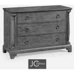 Antique Dark Grey Large Chest Of Drawers