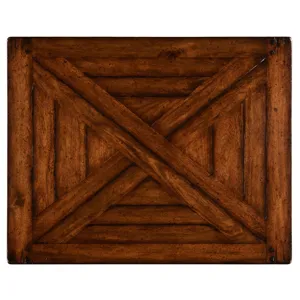 Rectangular Parquet Side Table with Drawer
