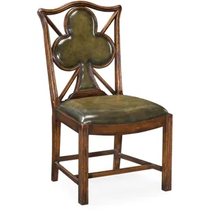 Playing Card "club" Chair Side