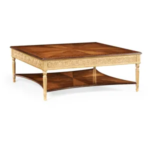 Louis Xiv Style Square Coffee Table