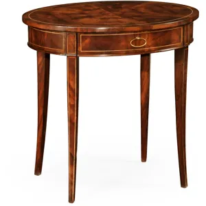 Oval Mahogany Lamp Table
