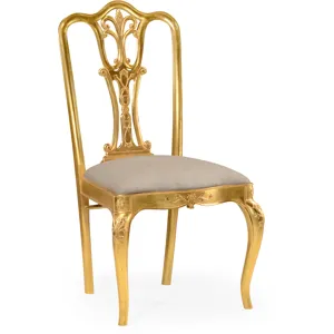 Gilded 18th Century Style Dining Chair Side