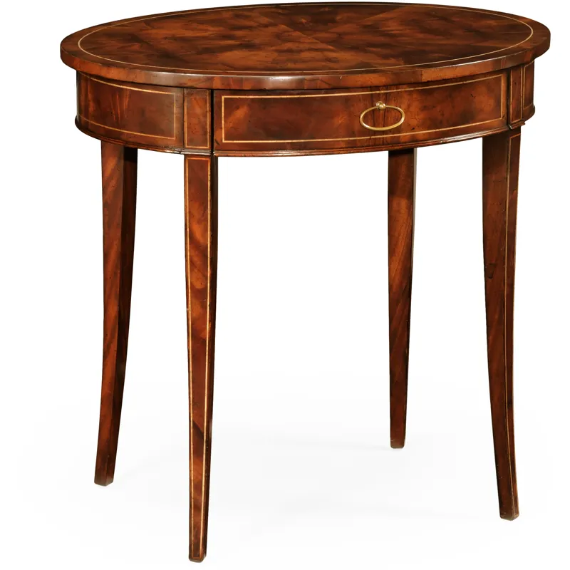 Oval Mahogany Lamp Table