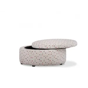 Large Round Storage Ottoman