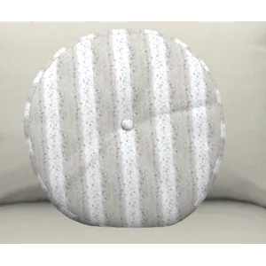 17in Round Pillow with Button 