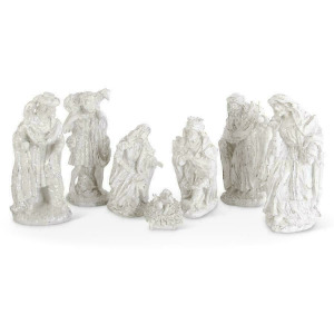 15" Tabletop White Nativity - Set of 7