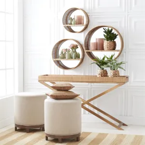 Zeus Natural Swivel Stool w/Coastal Wood Base