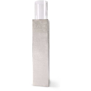 50 Inch Tin Square Pillar Stand with Glass Hurricane