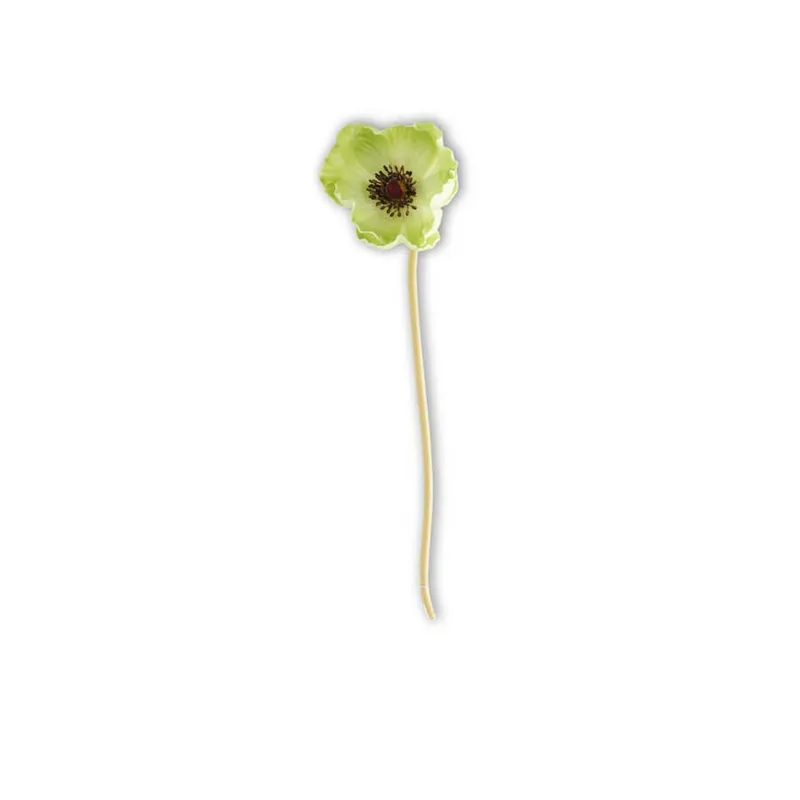 9.5" Green Real Touch Mini Poppy Stem