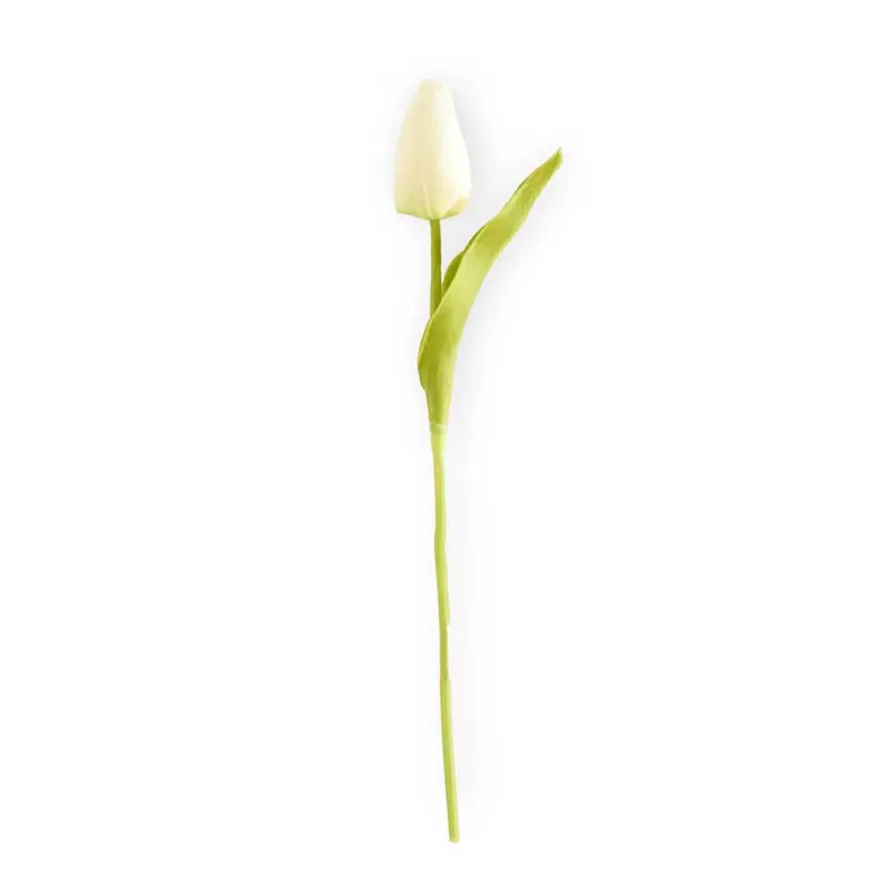 10.5 White Real Touch Mini Tulip Stem