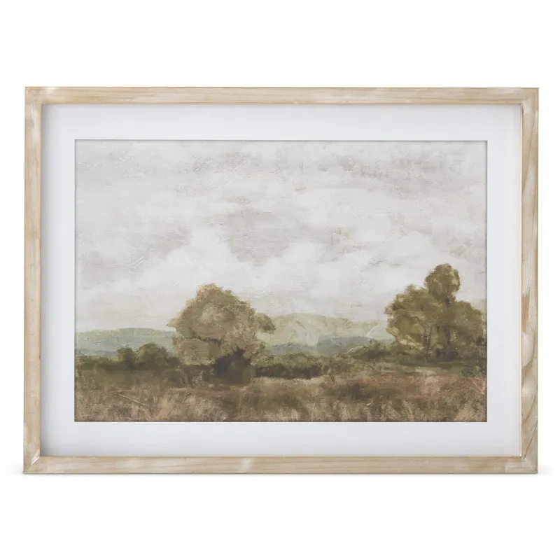 Assorted Light Fir Wood Framed Naturescape Prints