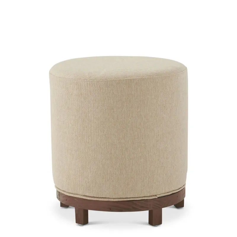 Zeus Natural Swivel Stool w/Coastal Wood Base