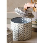 Pressed Tin Canister - Large