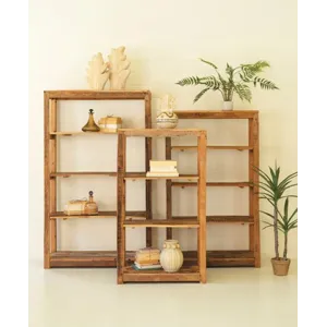 Recycled Wood Shelving Units - Set of 3