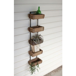Five Brick Mold Wall Rack
