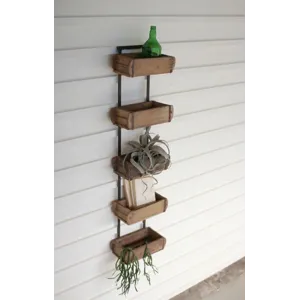 Five Brick Mold Wall Rack