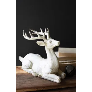 Resting Faux Concrete Deer