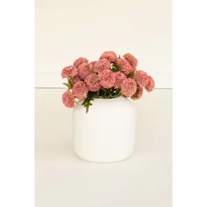 Bundle of 7 Artificial Blush Ball Dahlias