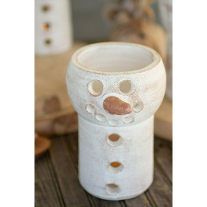 Clay Snowman Luminary
