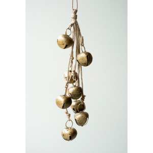 Jingle Bell Bunch on a Jute Rope