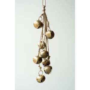 Jingle Bell Bunch on a Jute Rope