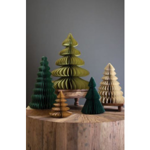Paper Accordion Christmas Trees - Set of 5