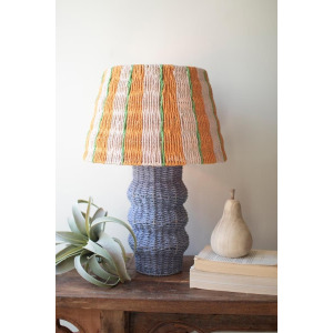 Recycled Paper Rope and Iron Table Lamp