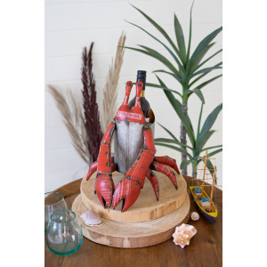 Recycled Metal Lobster Wine Cooler/Planter