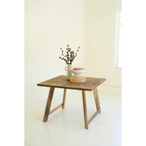 Square Recycled Wood Dining Table