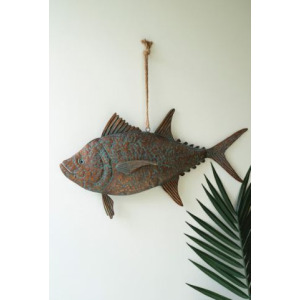 Patina Copper Finish Hanging Tuna