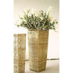 Tall Tapered Seagrass Planter - Large