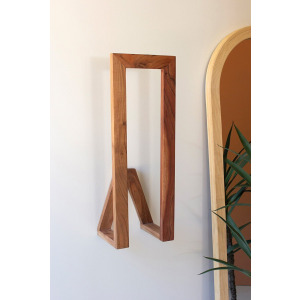 Wooden Wall Towel Rack
