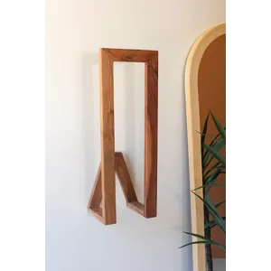 Wooden Wall Towel Rack