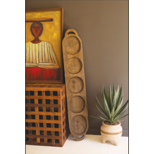 Dark Brown Giant Wood Tray
