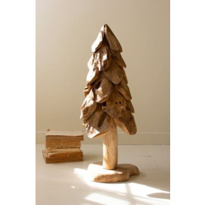 Rustic Teak Christmas Tree / Large