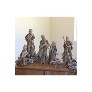 Driftwood Nativity Set - Set of 6