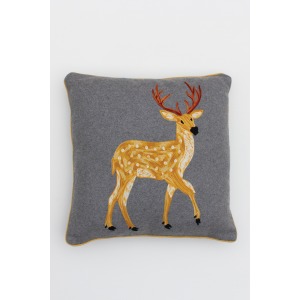 Hand Stitched Pillow - Standing Deer