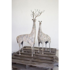Rustic Metal Deer - Set of 2