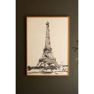  Framed Black & White Eiffel Tower Print