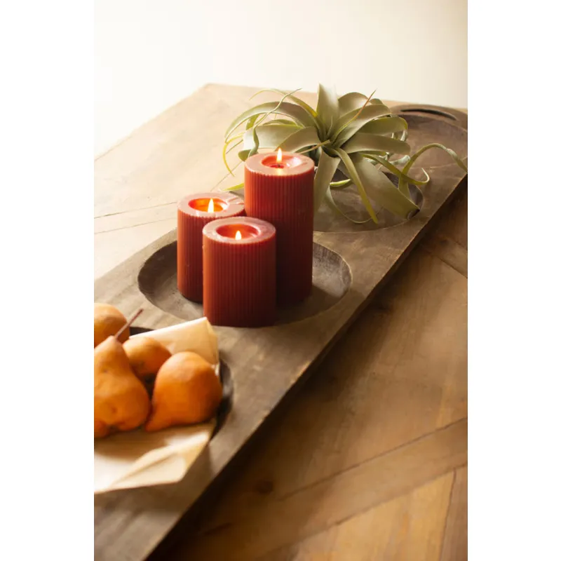 Dark Brown Giant Wood Tray