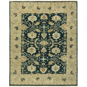 Oushak Vintage Indigo  Rug - 6' x 9'