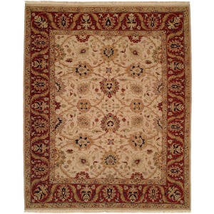 Soumak Ivory/Burgundy